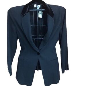 Danielle Martin Wool Velvet Collar Jacket